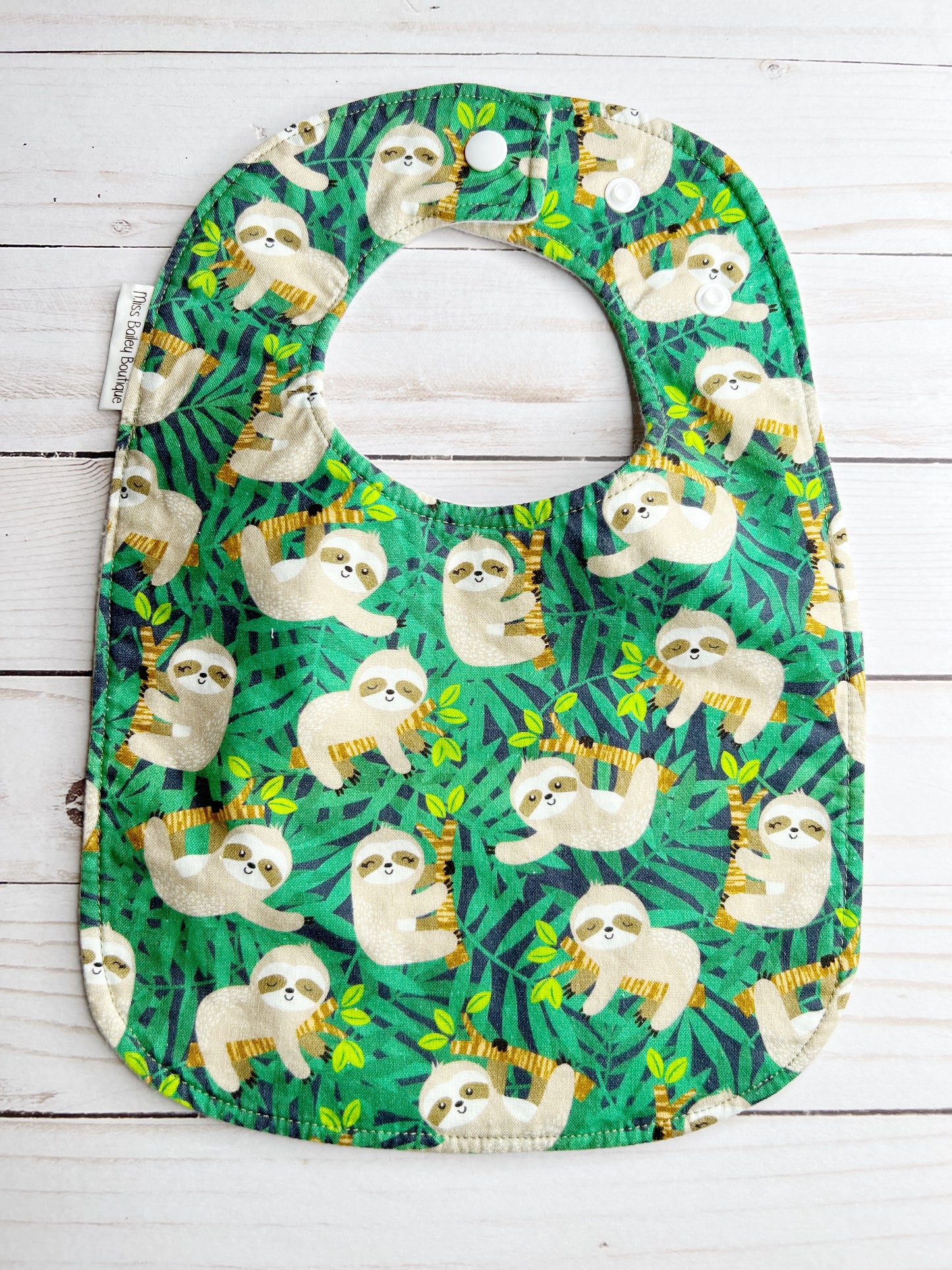 Sloth in Tree Bib
