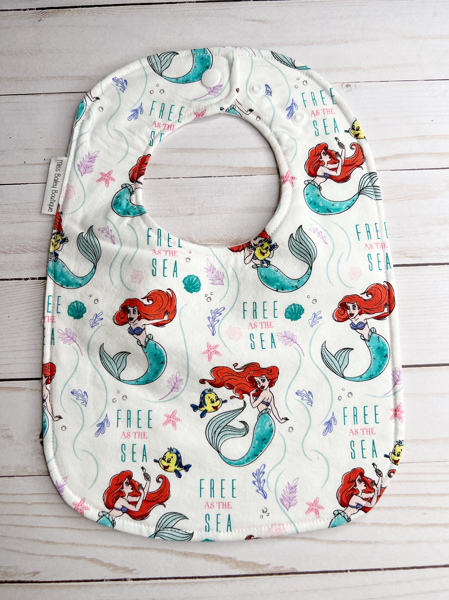 Little Mermaid Bib