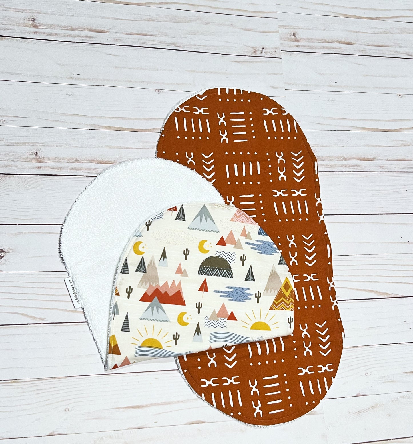 Desert Scene Burp Cloth Set