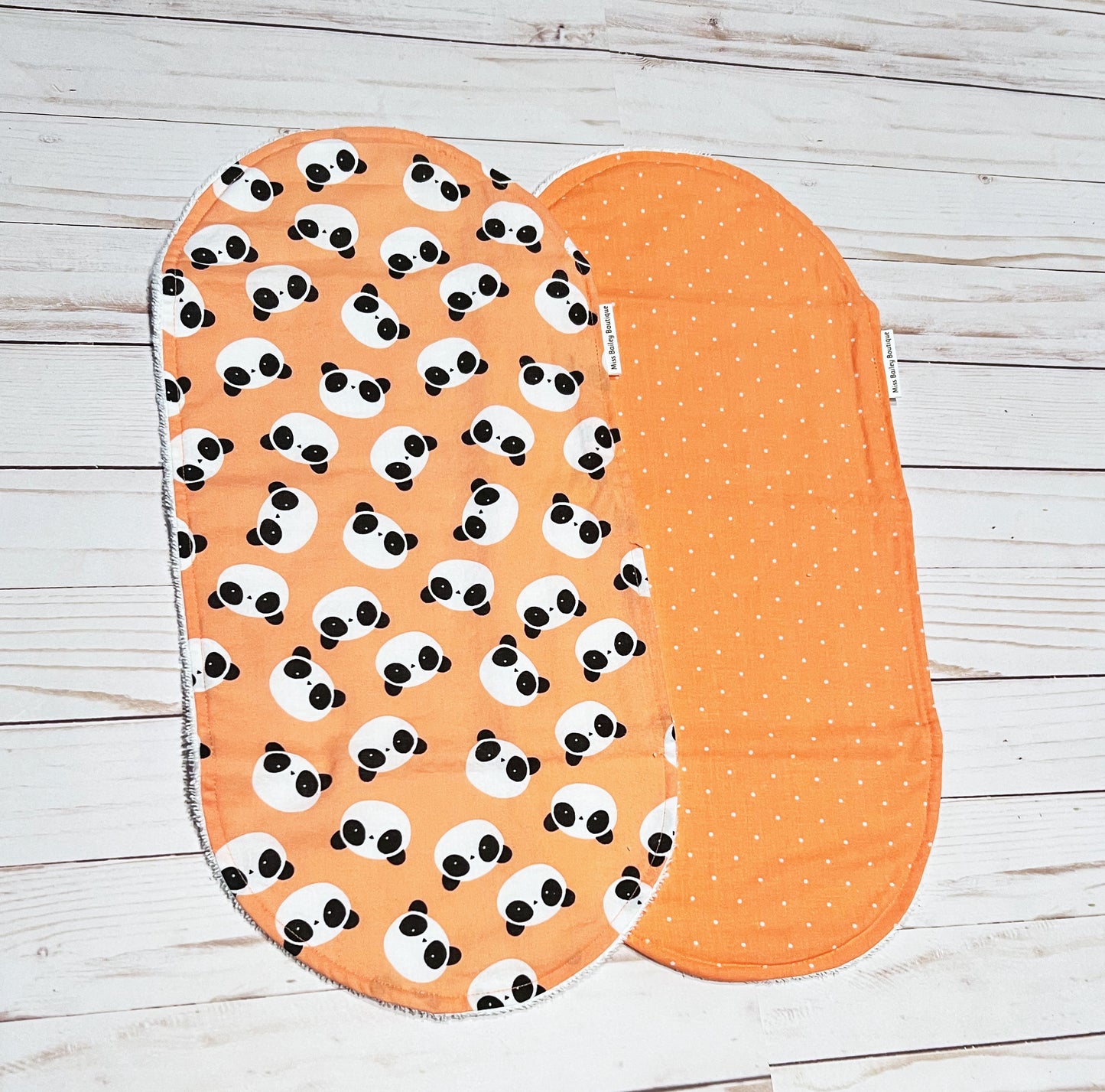 Panda Burp Cloth Set