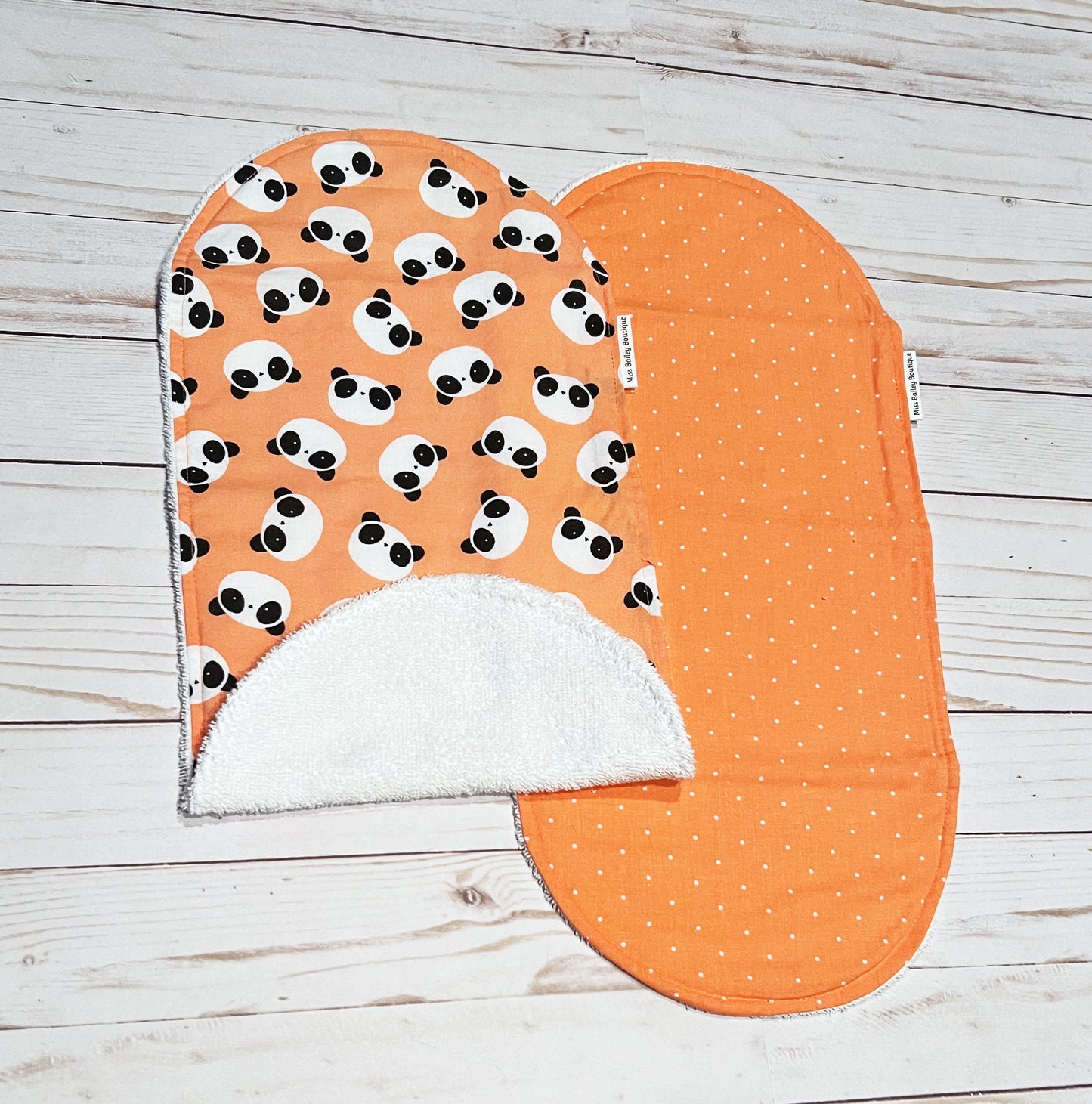 Panda Burp Cloth Set