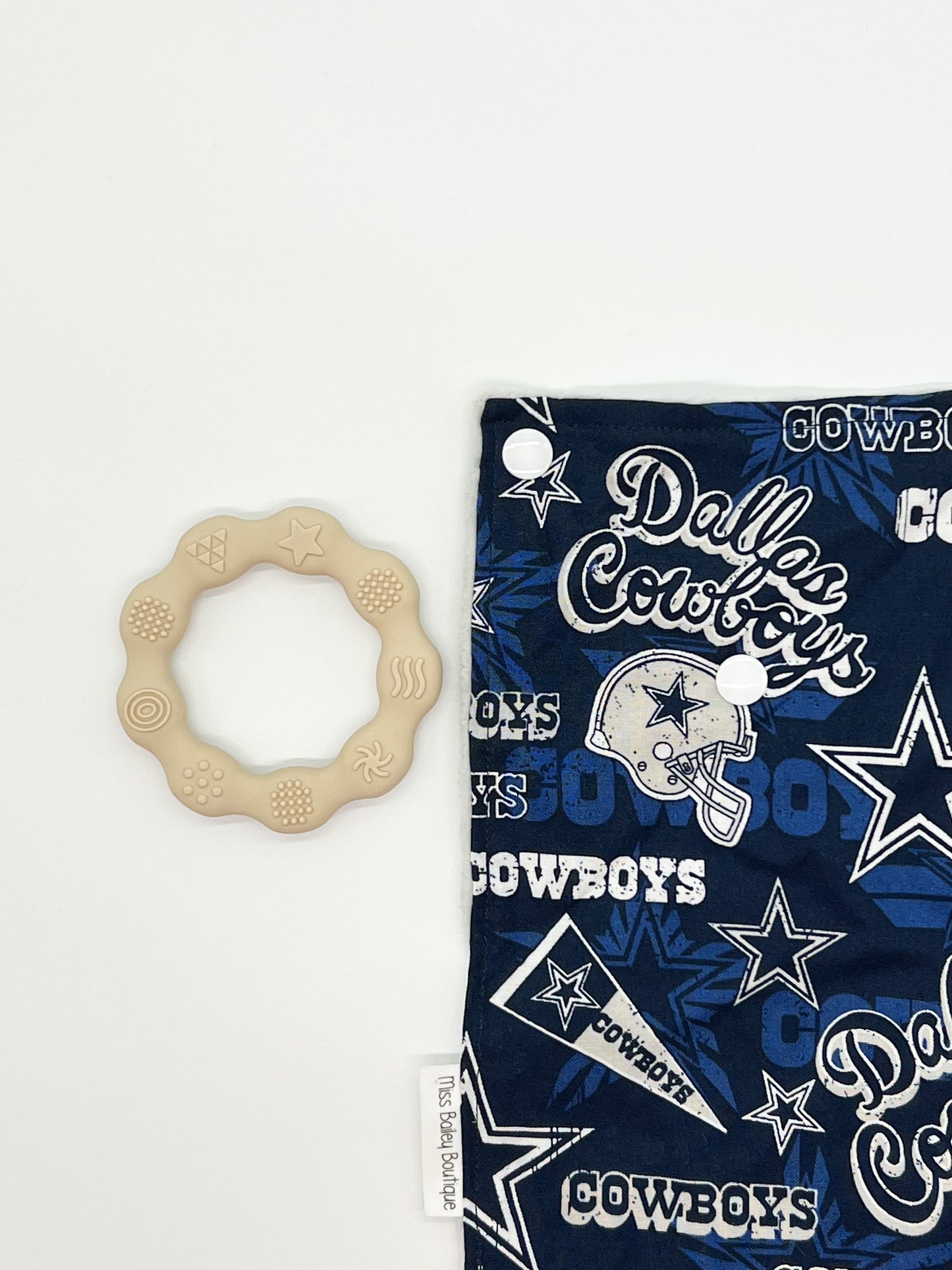 Dallas Cowboys Lovey Tag Blanket