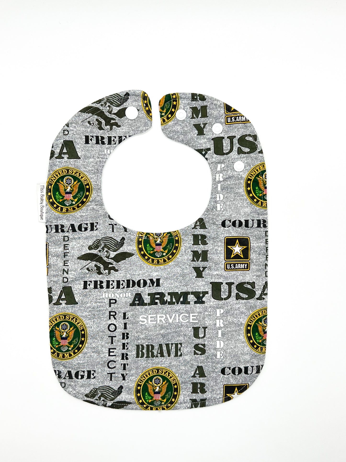 Army Strong Feeding Bib