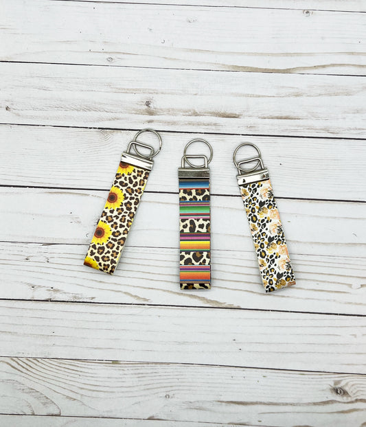 Leopard Print Keychains