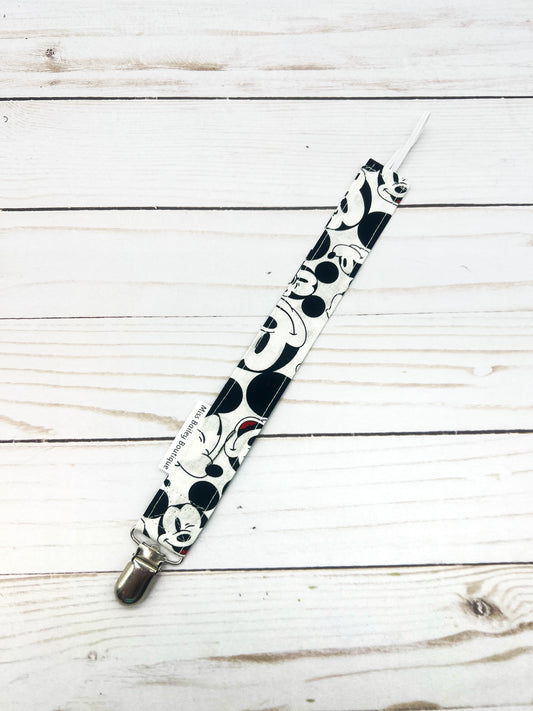 Mickey Head Pacifier Clip