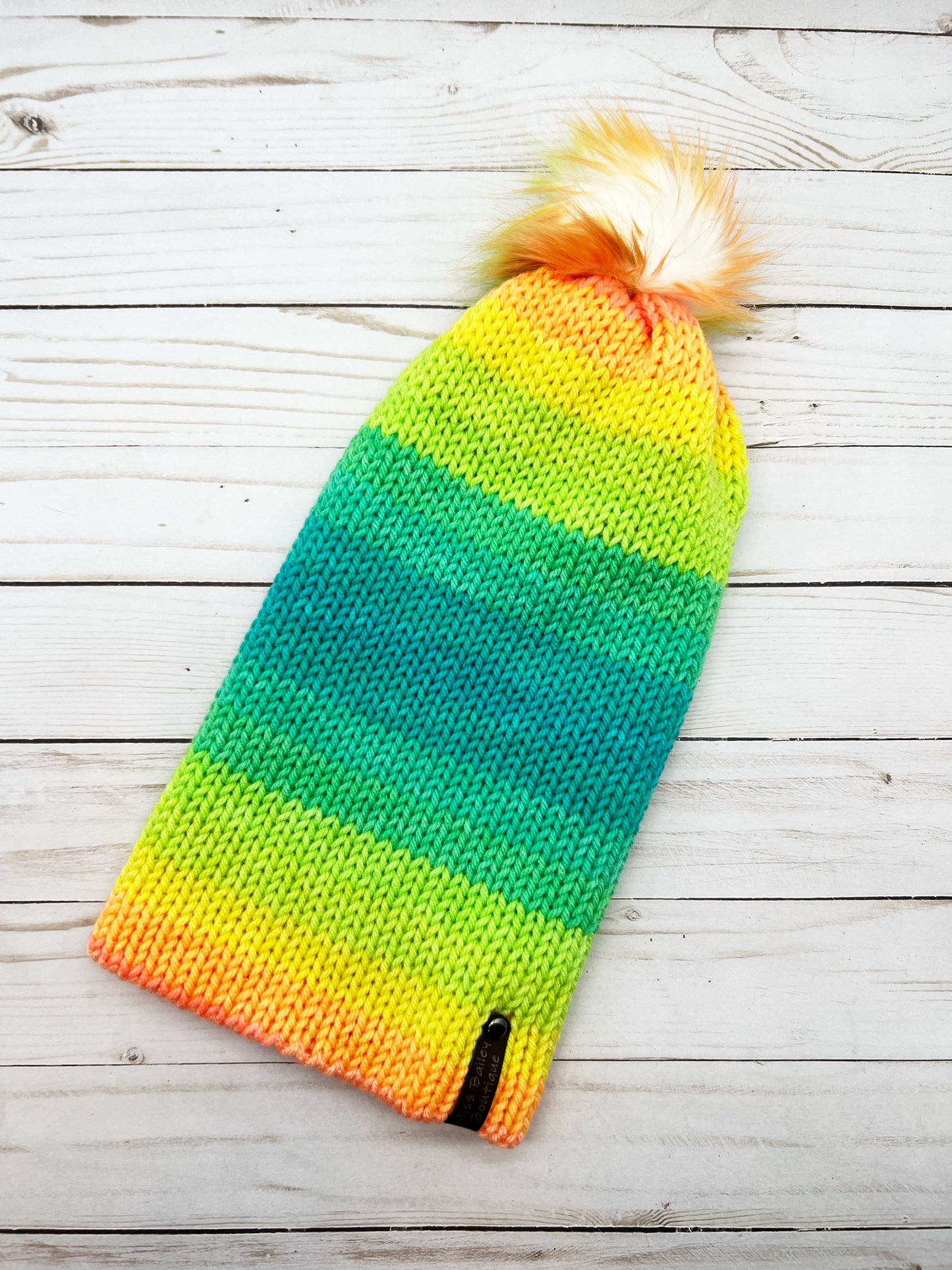 Neon Stripes Beanie