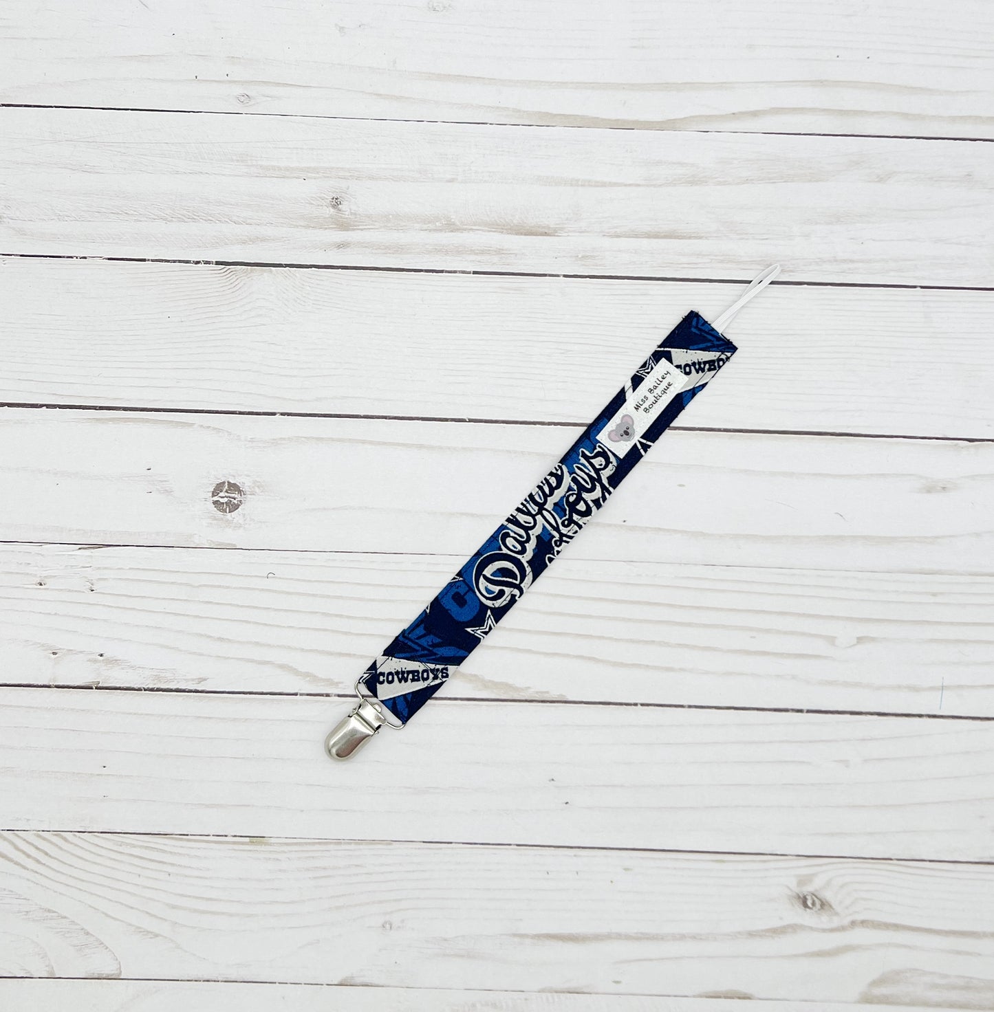 Dallas Cowboys Pacifier Clip