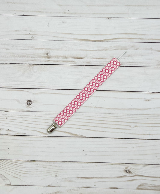 Pink Pacifier Clip