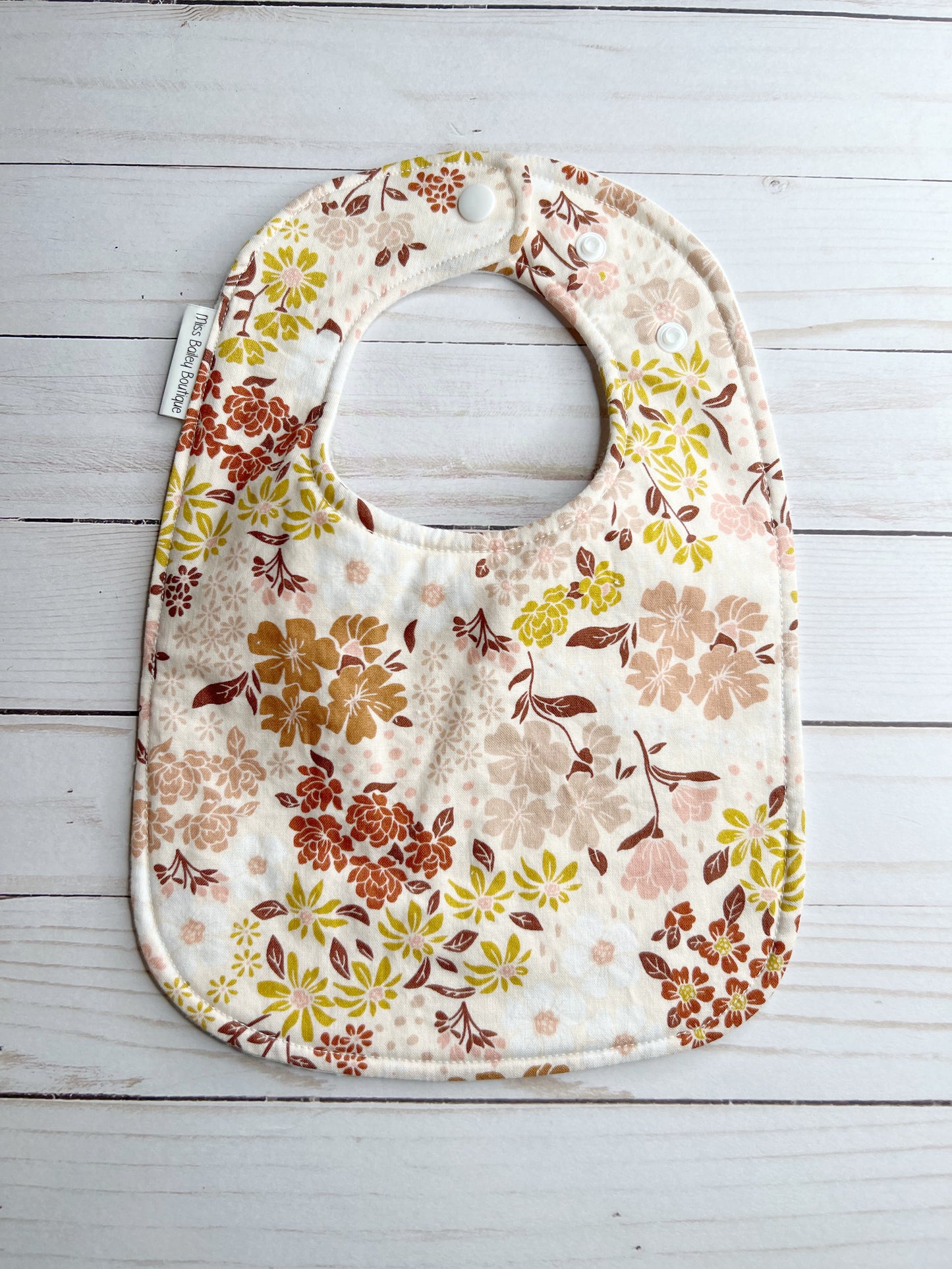 Pink Floral Bib