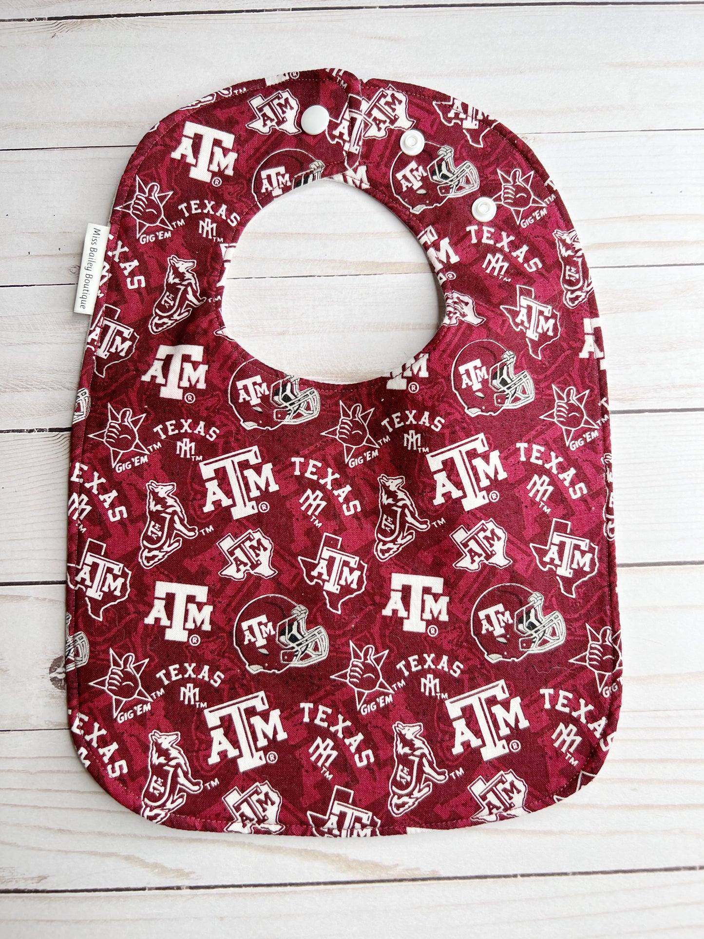 Texas A&M Helmet Bib