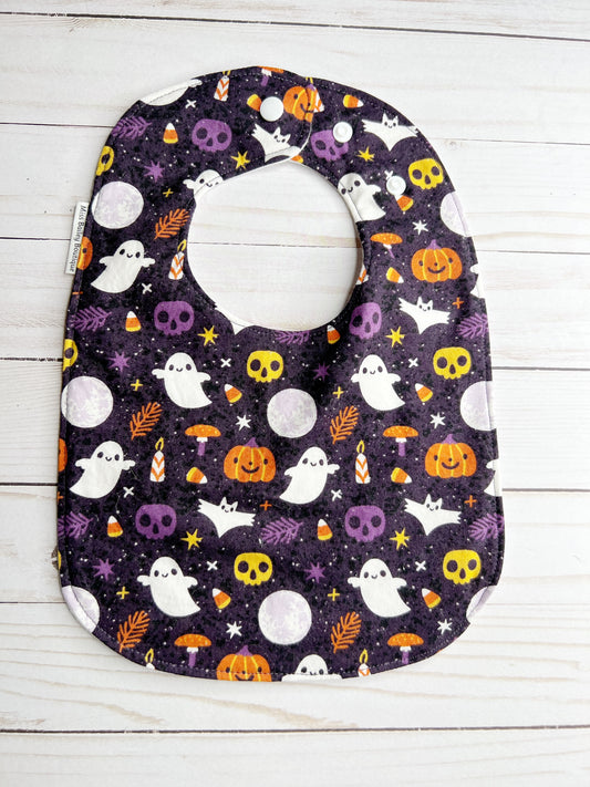 Ghosty Halloween Bib