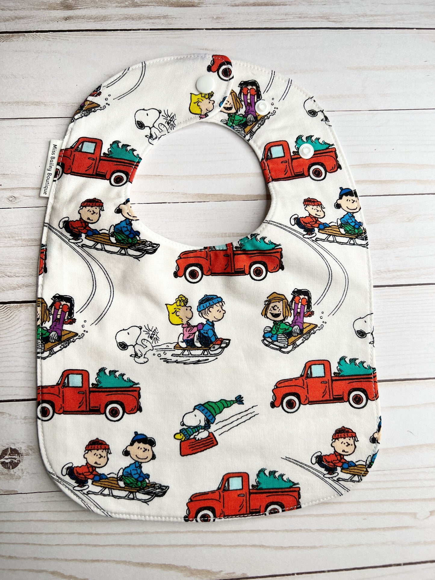 Charlie Brown Christmas Bib