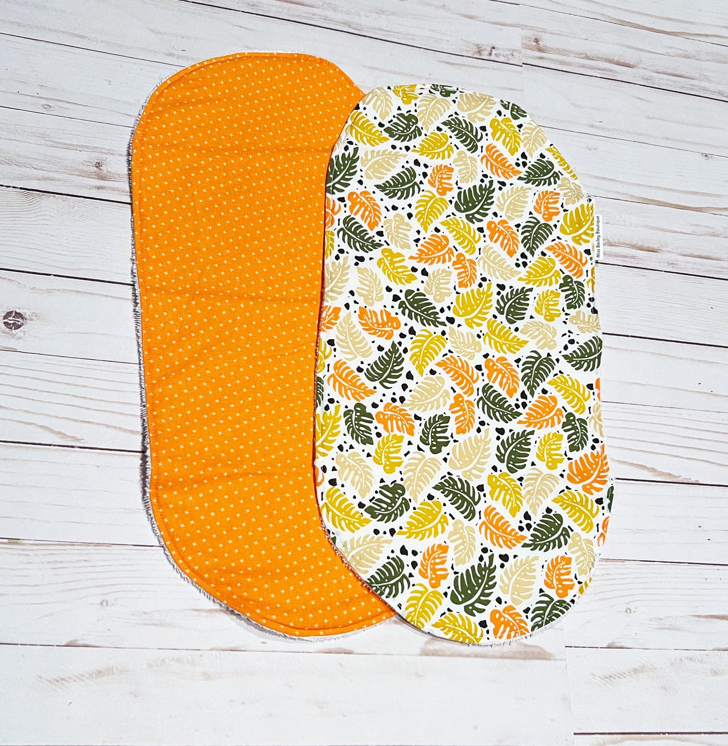 Palm Leaves Burp Cloth Set