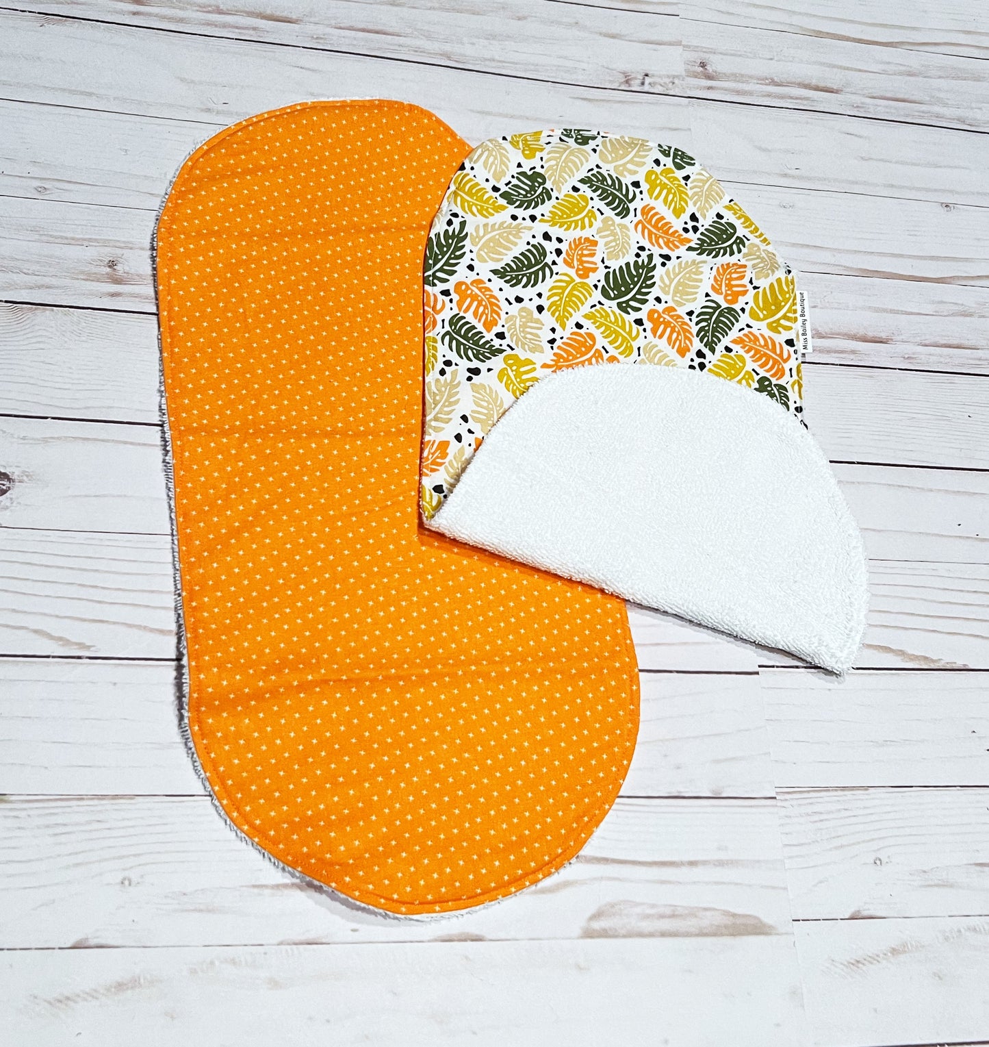 Palm Leaves Burp Cloth Set