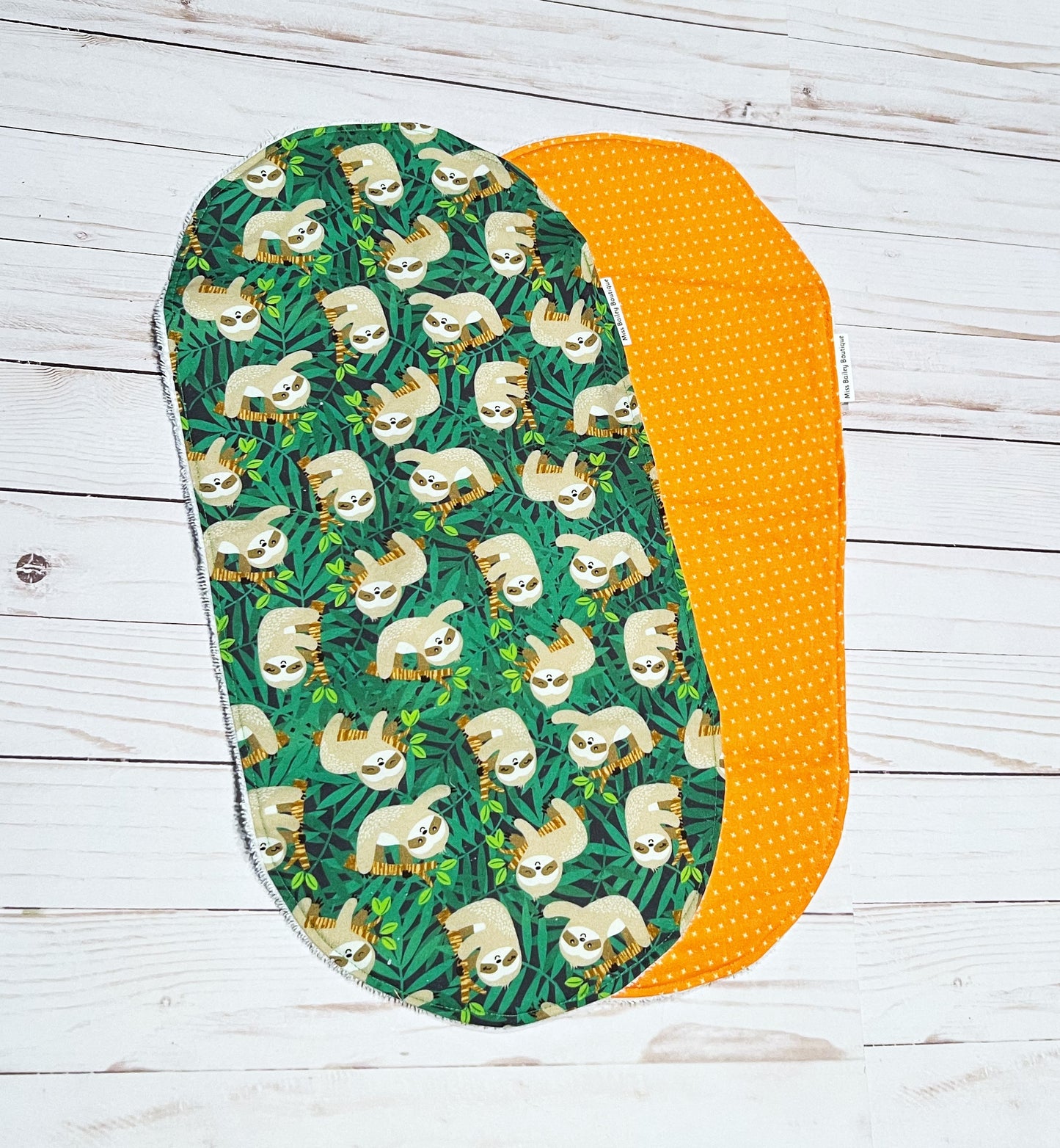 Sloth Burp Cloth Set