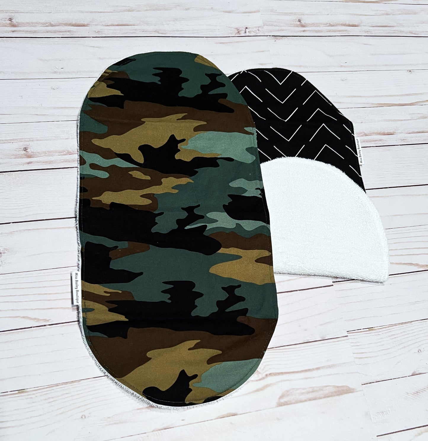 Camo Burp Cloth Set