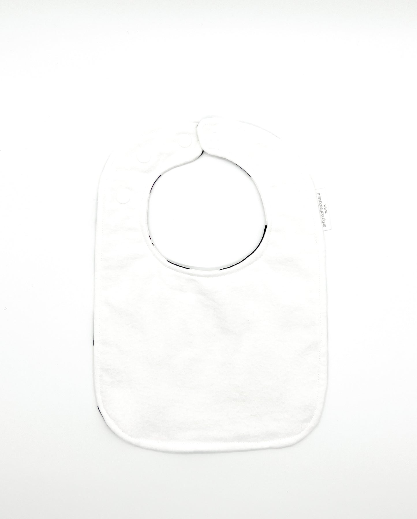 Floral on Gray Feeding Bib