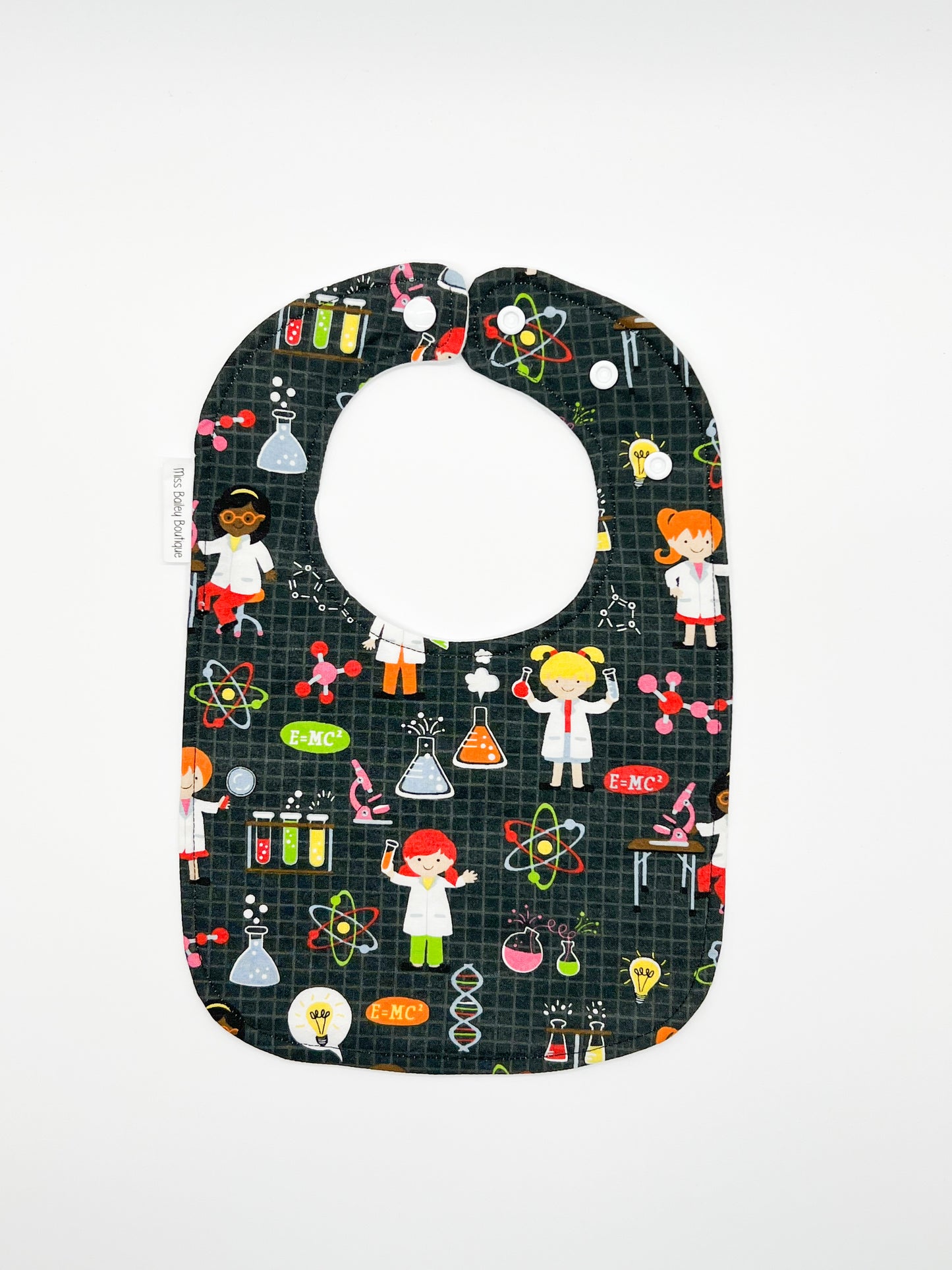 Science Girl Baby Bib