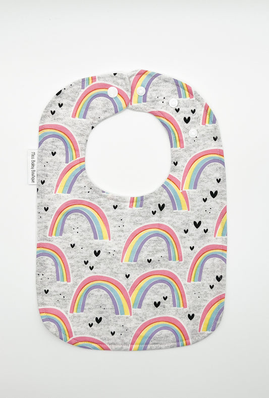 Rainbow Sweater Baby Bib