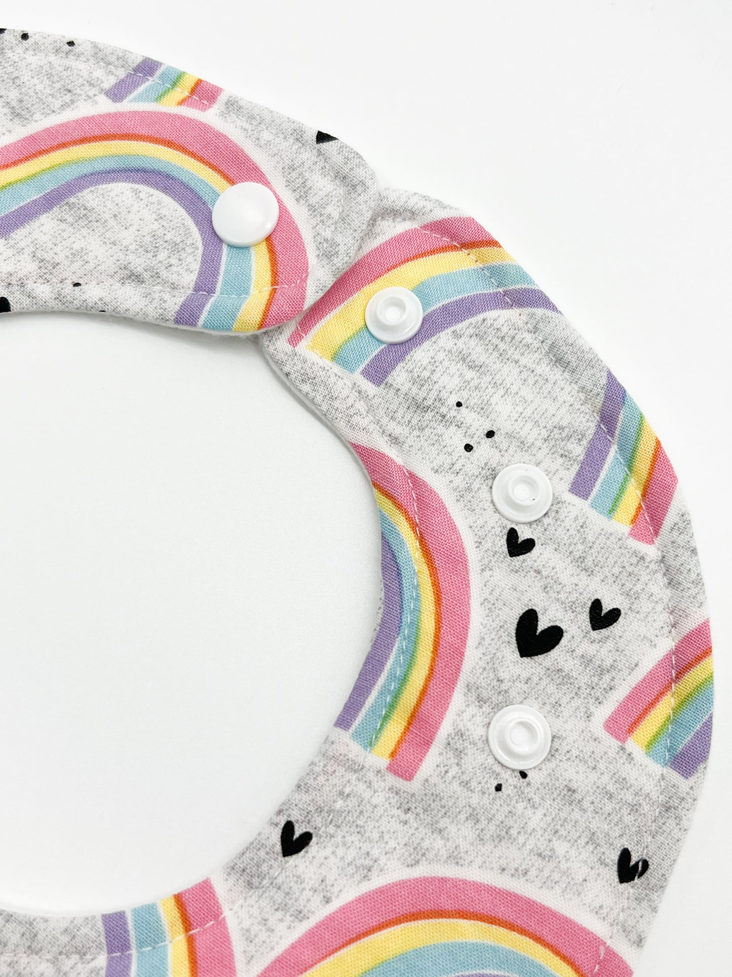 Rainbow Sweater Baby Bib