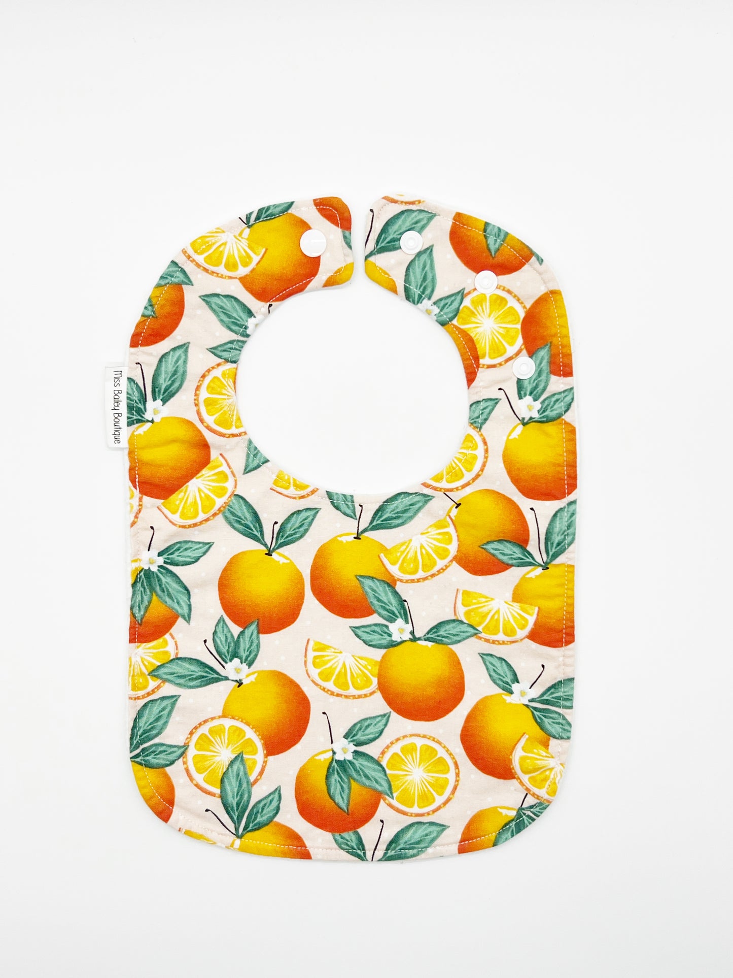 Orange Zest Feeding Bib