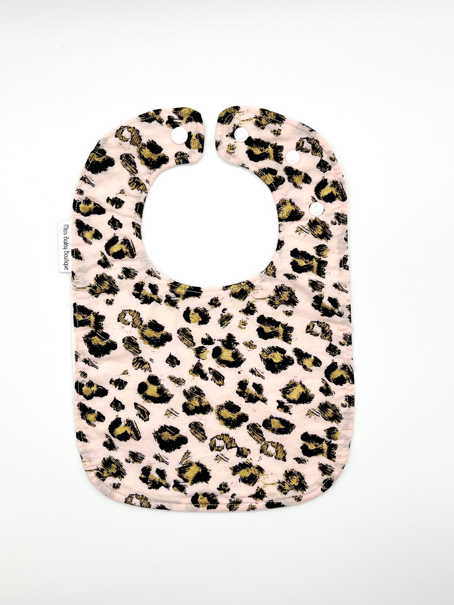 Pink Leopard Feeding Bib