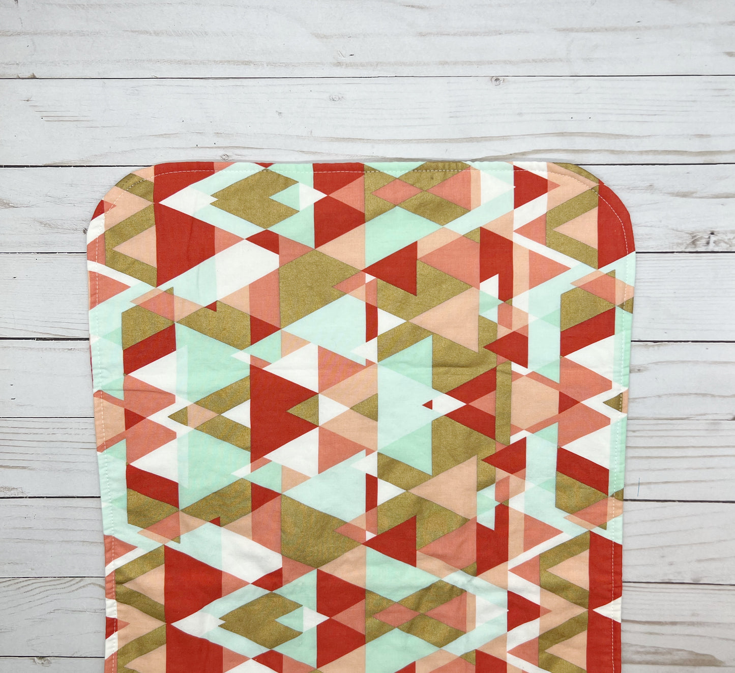 Geometric Print Changing Mat