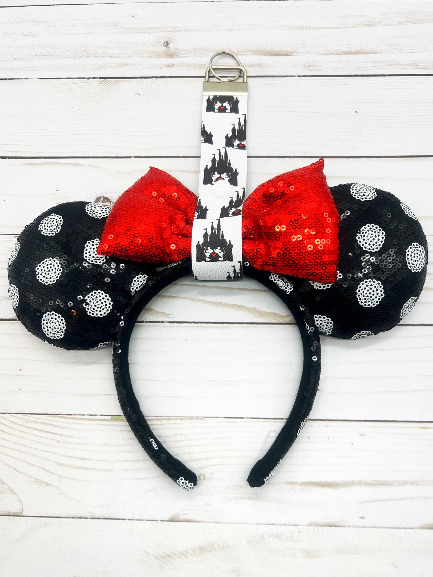 Mickey Cupcake Wristlet Keychain