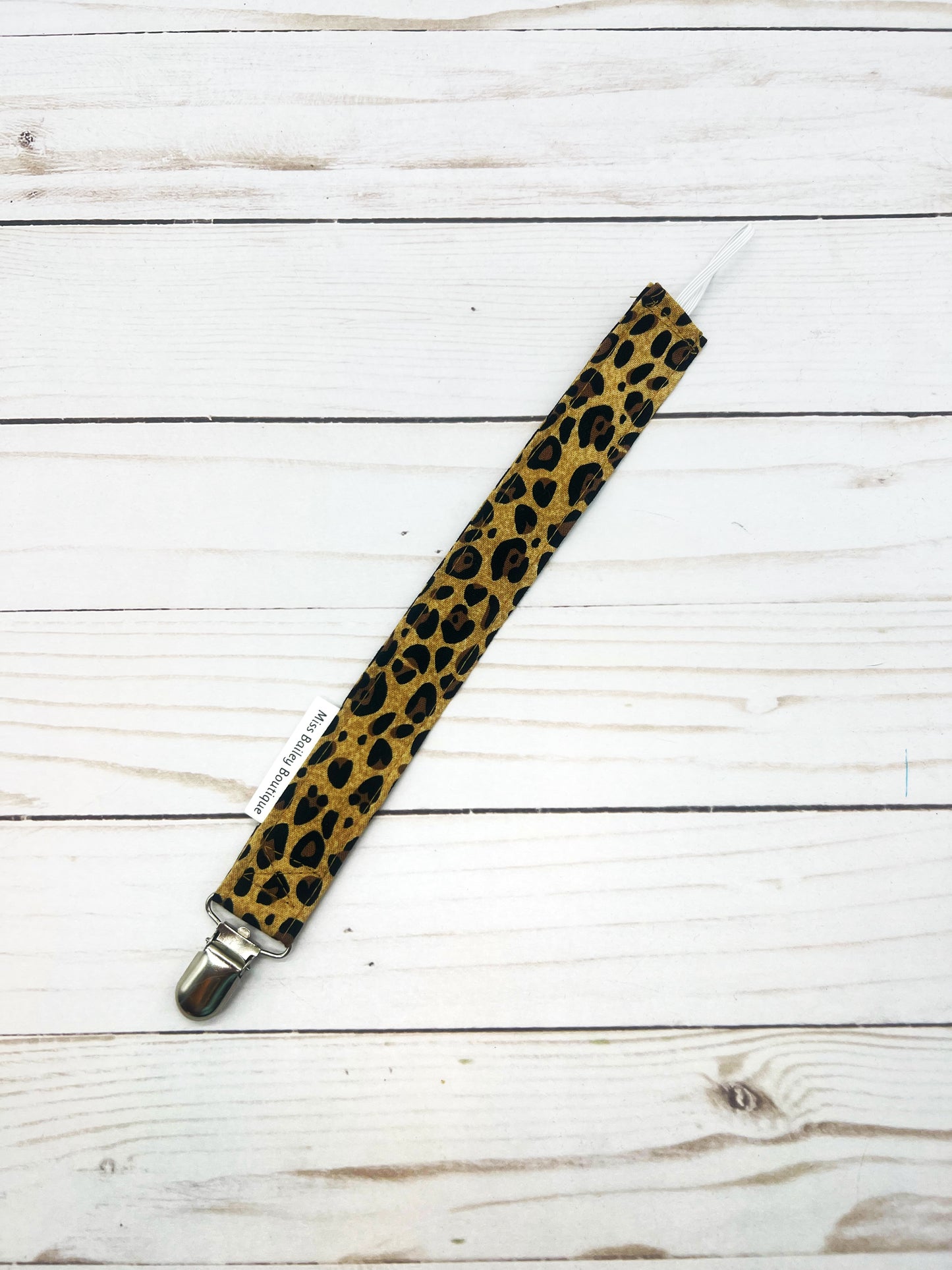 Leopard Pacifier Clip