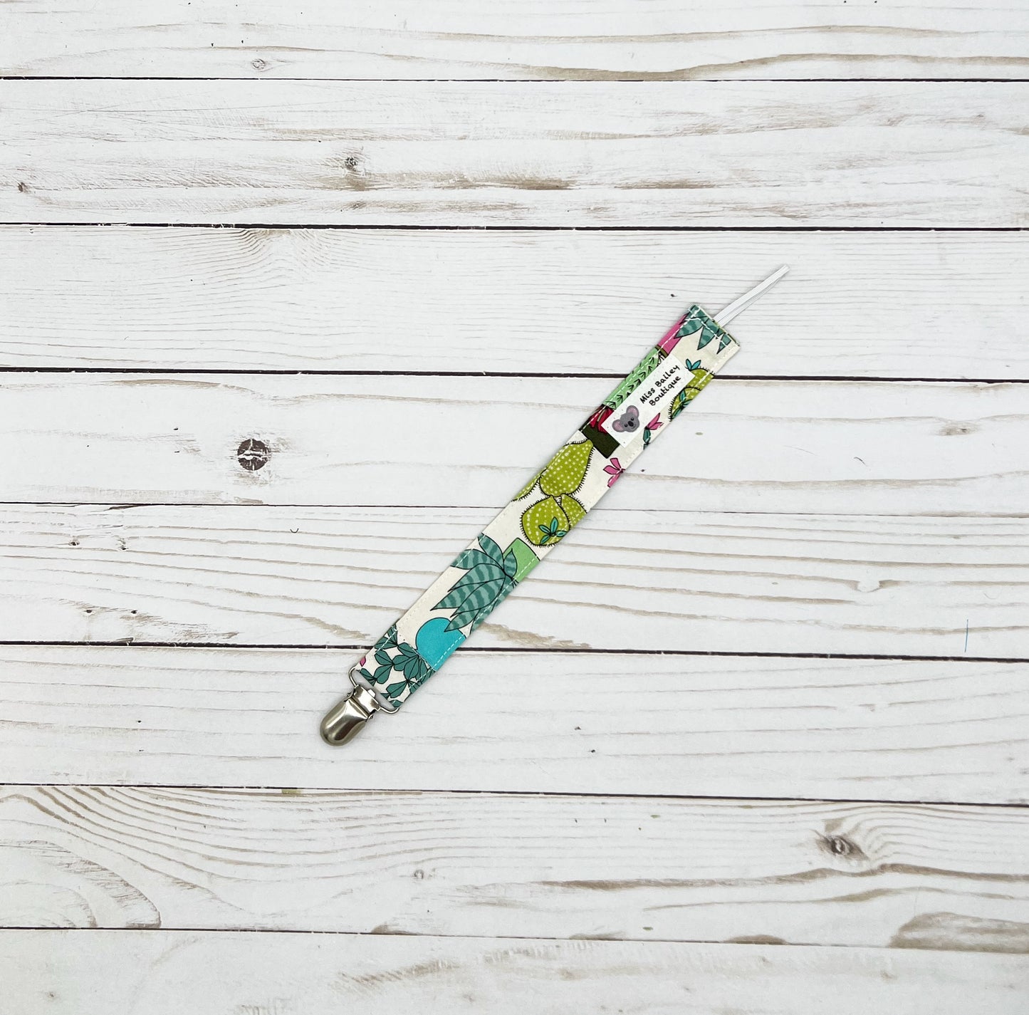 Succulent Pacifier Clip