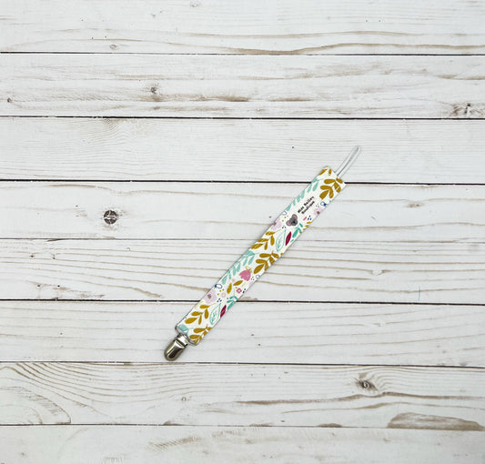 Wildflower Pacifier Clip